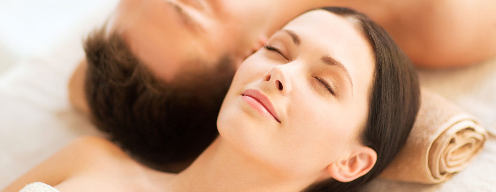 relaxed woman during a spa treatment