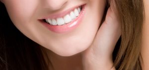 woman smiling after a Botox for Chin Dimples