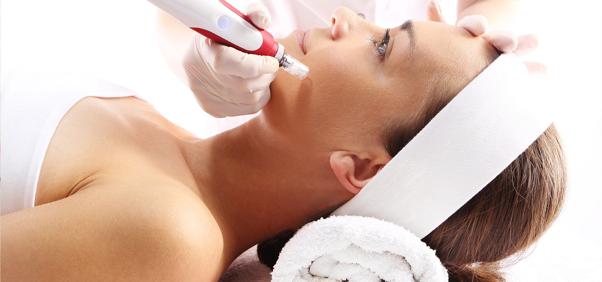 woman during a Platelet Rich Plasma treatment