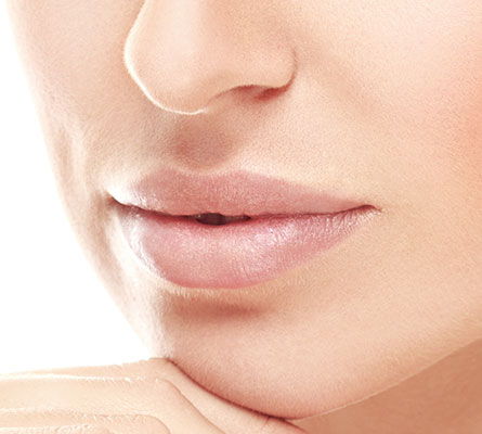 womans mouth after Mouth Lip Lines treatment