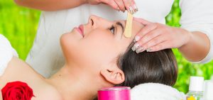 woman smiling during Waxing