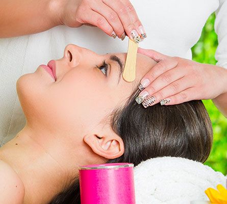 woman smiling during Waxing