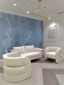 Waiting area at The K Spa in Atlanta GA