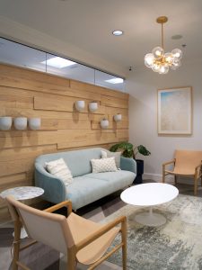 Waiting room at The K Spa in Atlanta GA